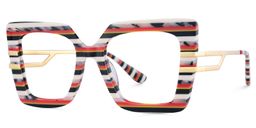 Poutine Multicolor Square Glasses2
