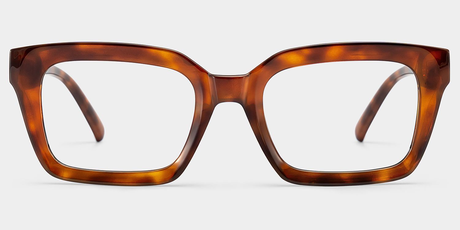 Marley Tortoise Eyeglasses with Rectangle Frames | ZEELOOL0
