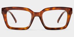 Marley Brown Rectangle Glasses0