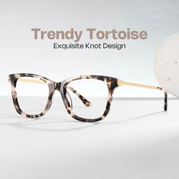 Vibert Tortoise Rectangle Glasses0