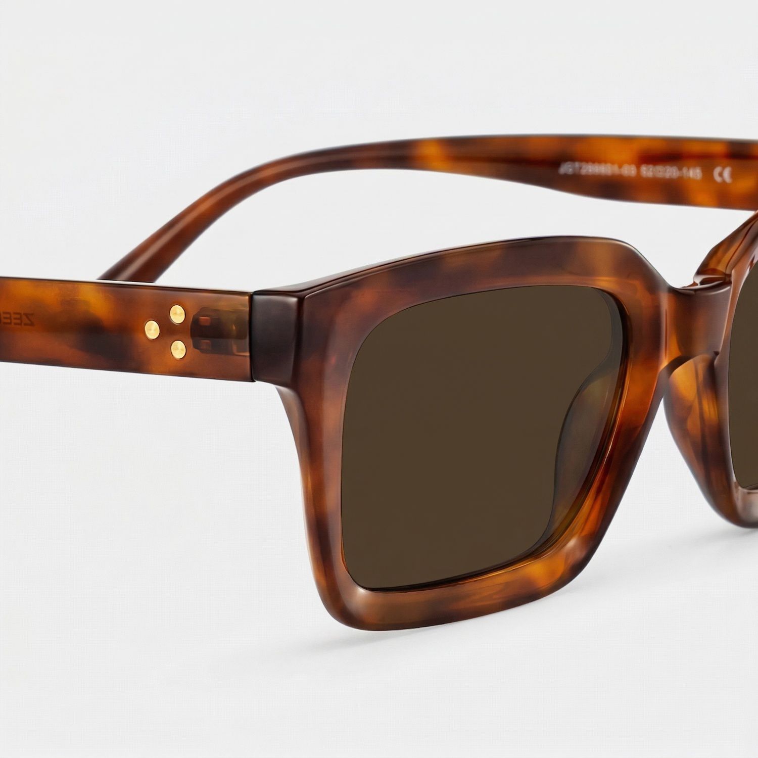 Marley Tortoise Frame Sunglasses with Rectangle Style | ZEELOOL UK4