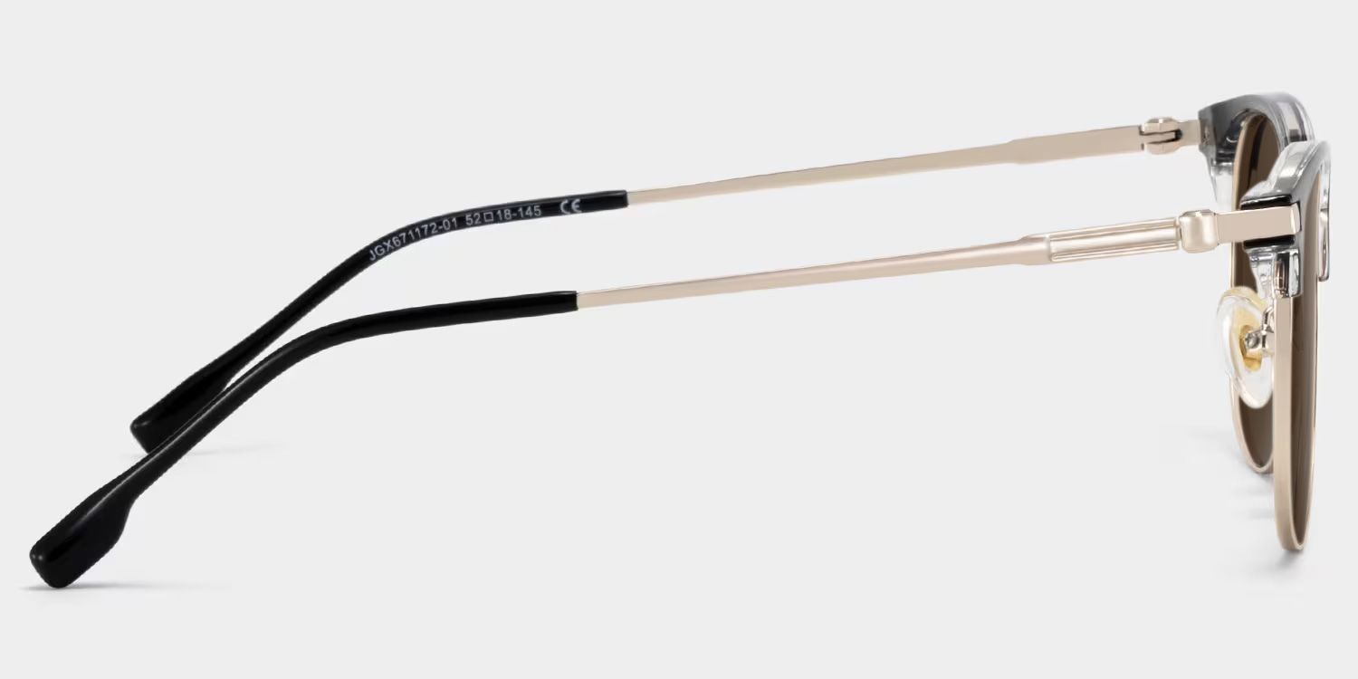 Naranjo Browline Sunglasses with Mixed Black Frames | ZEELOOL CA3