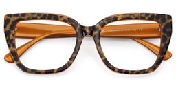 Tamarrah Leopard Cat eye Glasses2