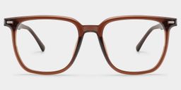 Jude Brown Square Glasses0