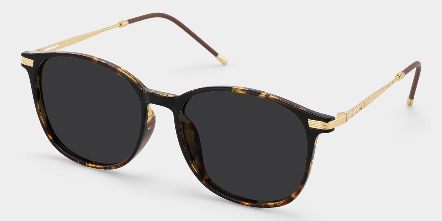 Greene Tr90 Tortoise Square Frame Sunglasses | ZEELOOL UK2