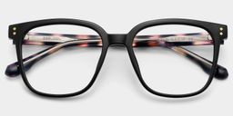 Donnalyn Black Square Glasses1