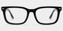 Patrick Black Rectangle Glasses1