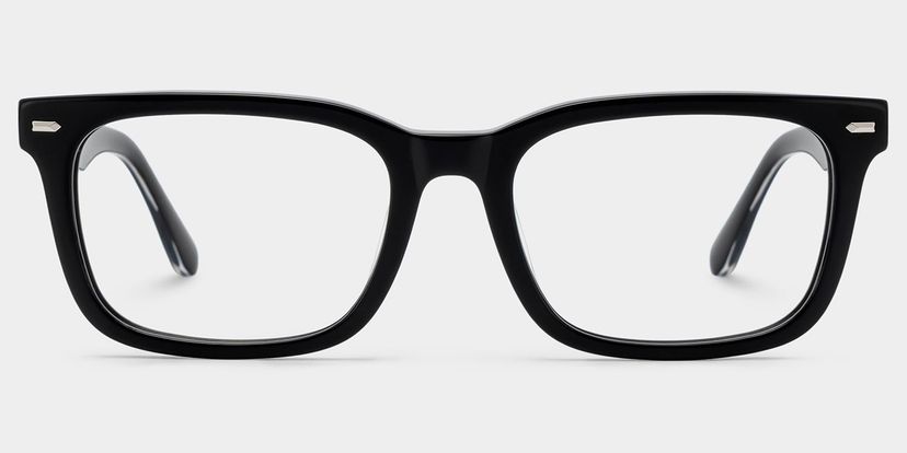 Patrick Black Rectangle Glasses
