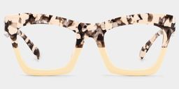 Benitez Two-Tone Rectangle Glasses0