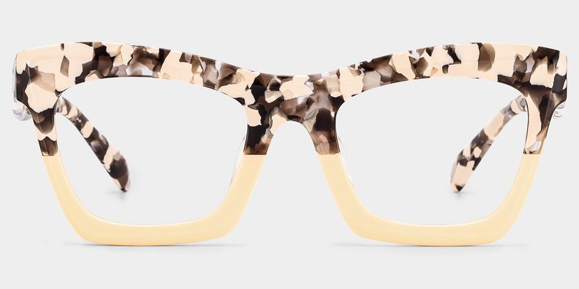Benitez Two-Tone Rectangle Glasses