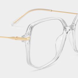 Payton Clear Geometric Glasses4