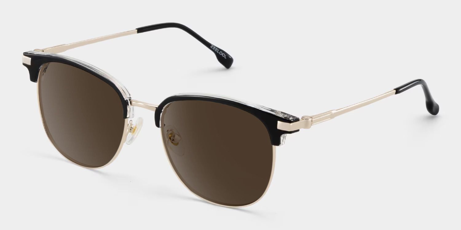 Naranjo Browline Sunglasses with Mixed Black Frames | ZEELOOL CA2