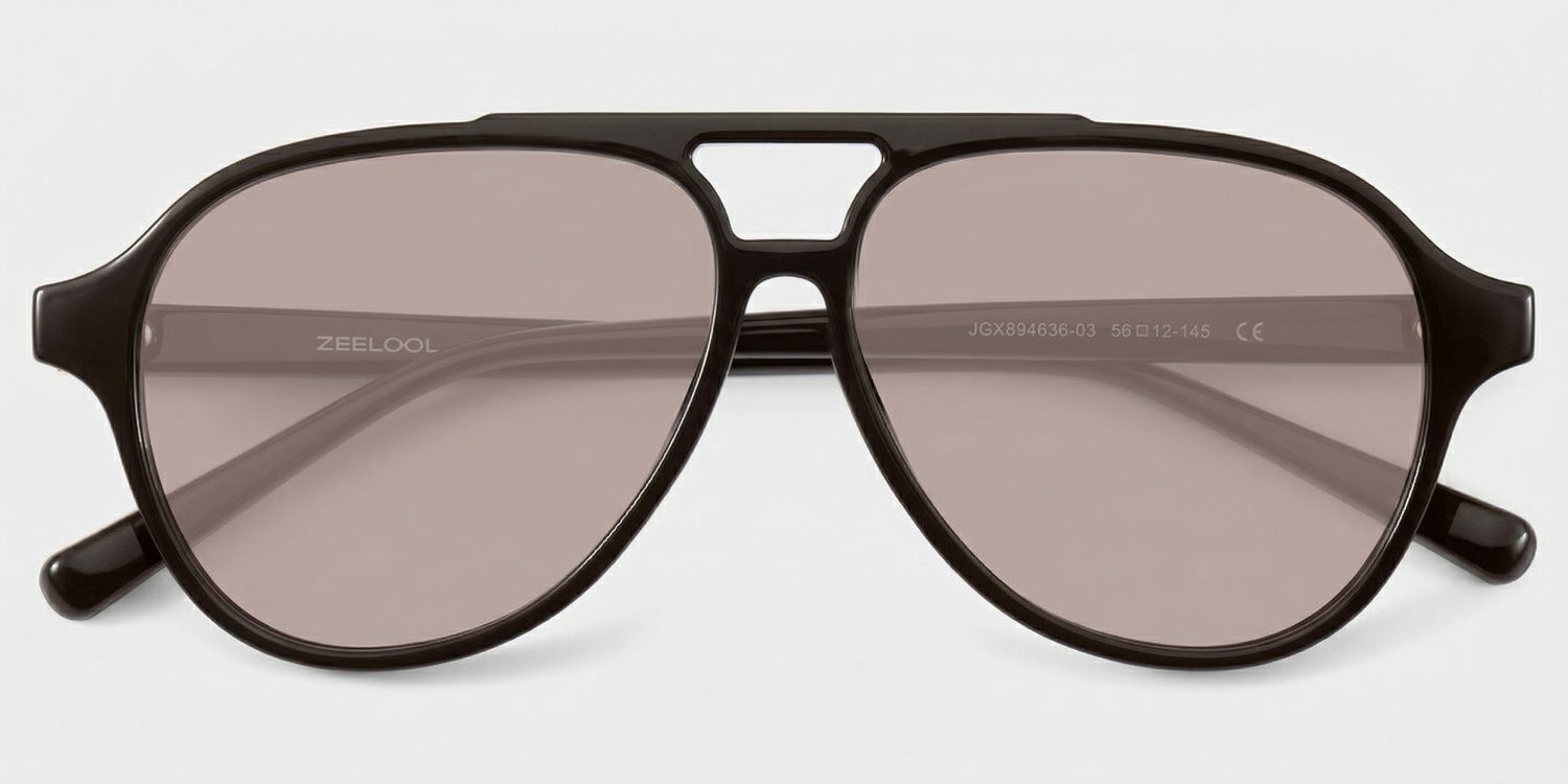 Drew Tr90 Dark Brown Aviator Frame Sunglasses | ZEELOOL UK1