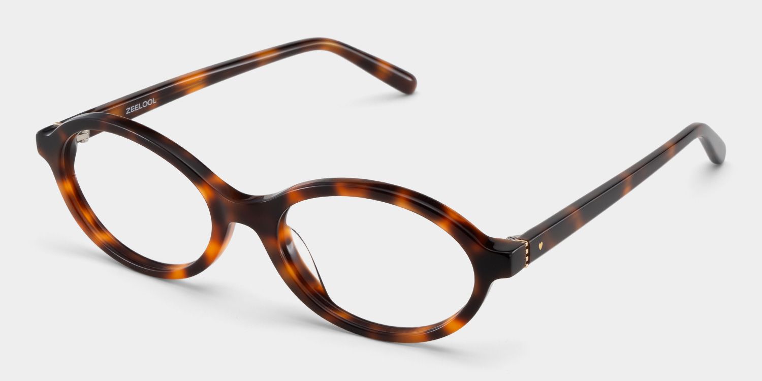 Oval Tortoise Eyeglasses- Everly Acetate Frame Glasses6