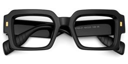 Bobbee Black Square Glasses3