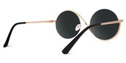 Flozif Black Round Sunglasses3