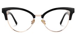 Charlene Black Browline Glasses0
