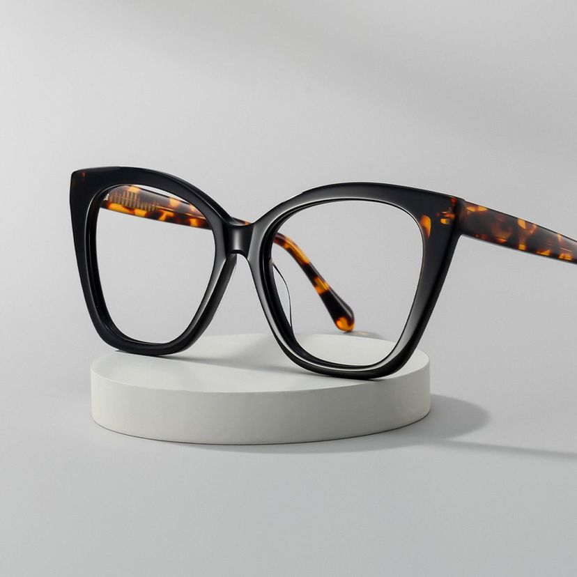 Kira Black Butterfly Glasses