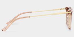 Selena Beige Rectangle Glasses3