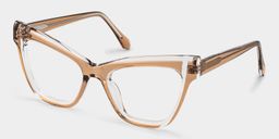 Saucie Brown Cat eye Glasses2