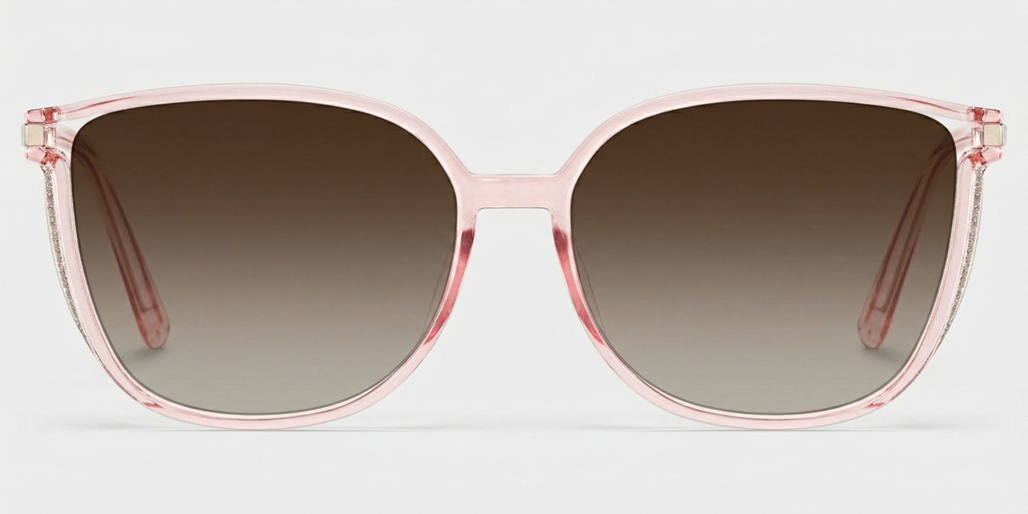 Rodz Flesh-Pink Square Polarized Sunglasses for Driving | ZEELOOL UK0