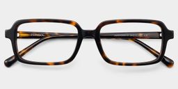 Danielle Tortoise Rectangle Glasses1