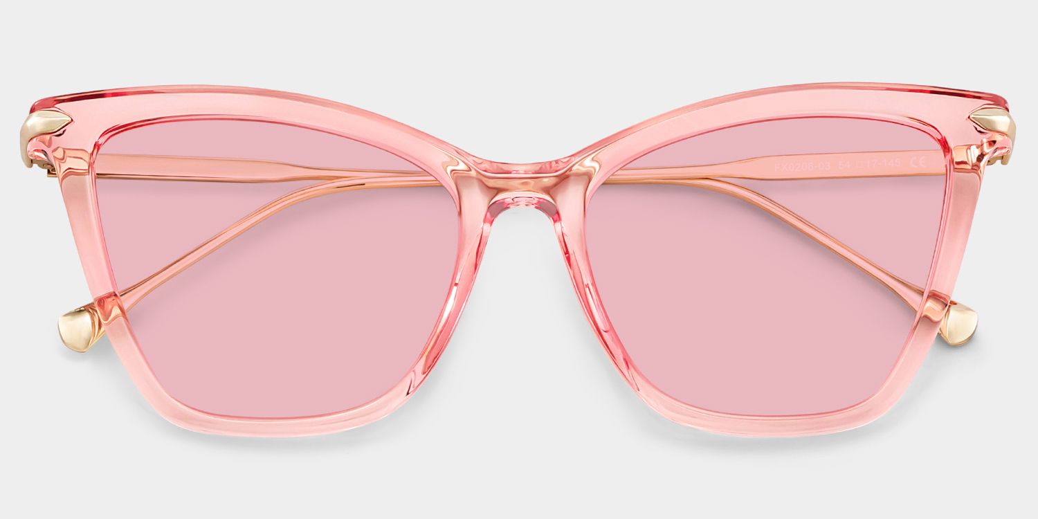 Hilary Tr90 Pink Butterfly Frame Sunglasses | ZEELOOL UK1