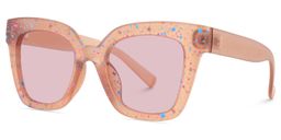 Malcolm Matte Brown Square Sunglasses2
