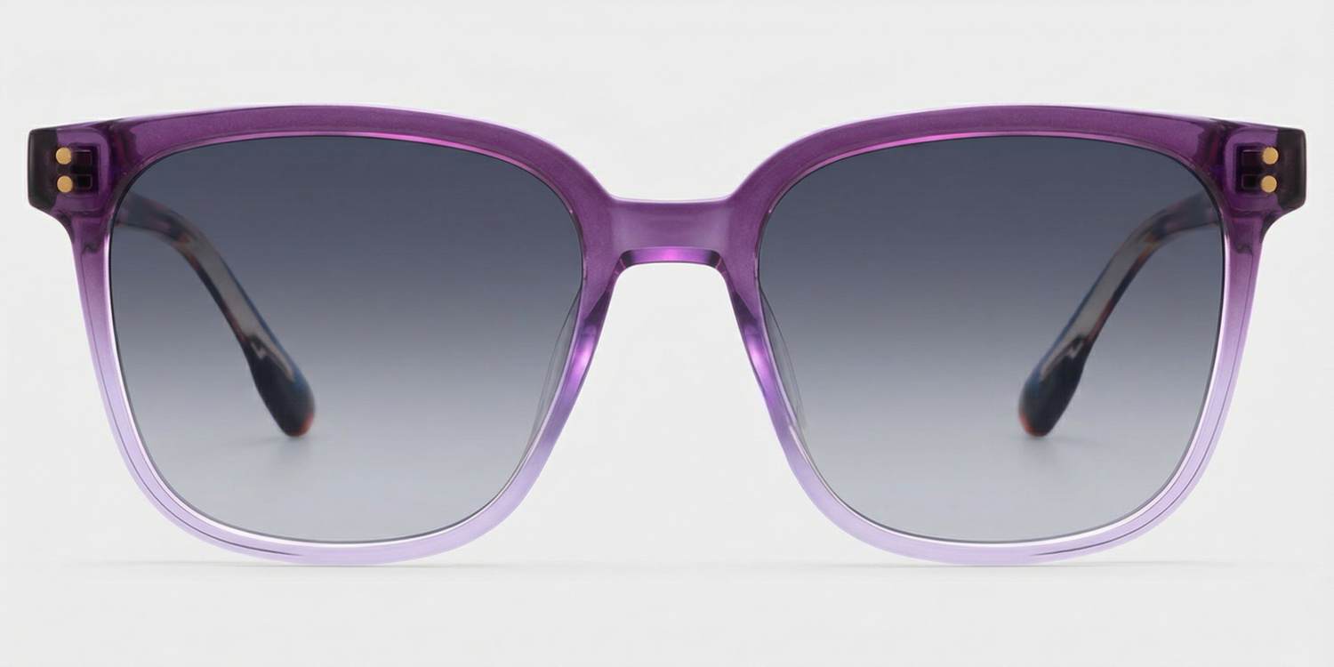 Donnalyn Square Purple Full Rim Sunglasses | ZEELOOL UK0