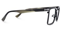 Sharma Black Rectangle Glasses4