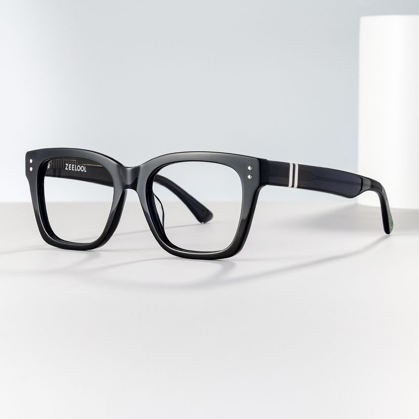 Gaydeh Black Rectangle Glasses