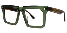 Moreland Green Rectangle Glasses1