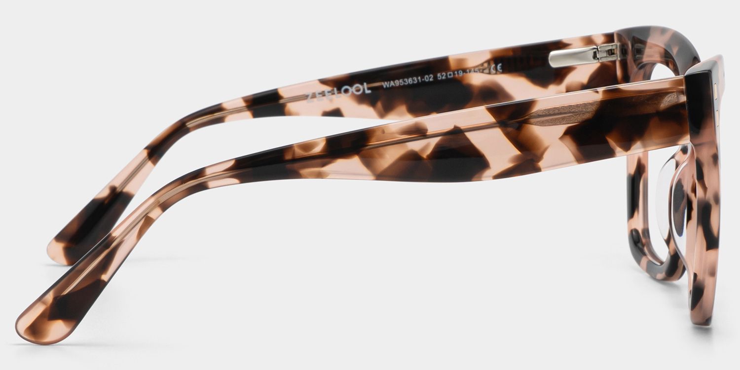 Minguela Square Cheetah Print Tortoise Glasses | Zeelool5