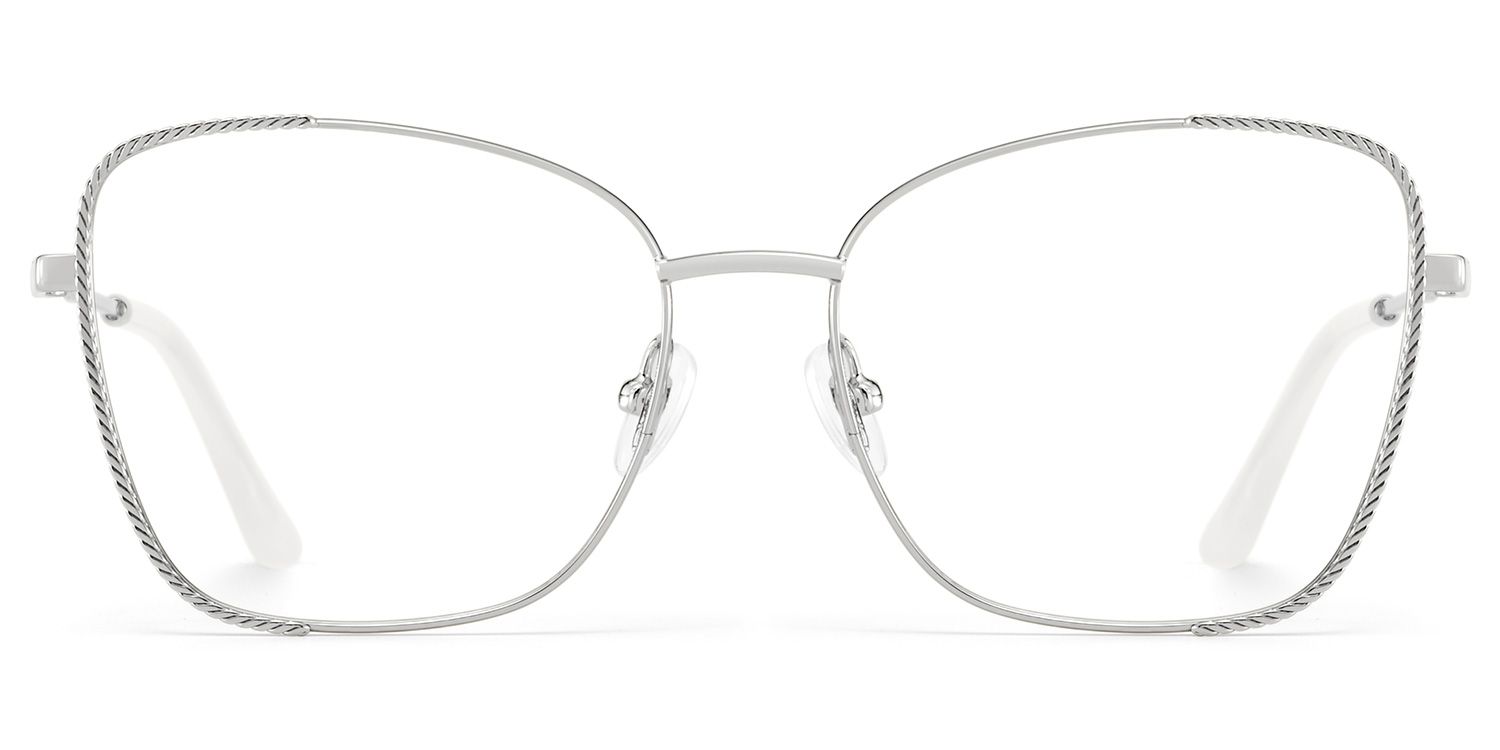 Kai Eyeglasses in Butterfly Silver Frame | ZEELOOL UK0