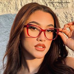 Farris Red Cat eye Glasses6