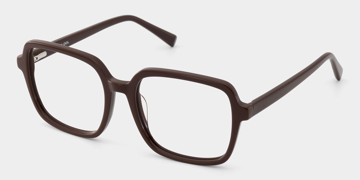 Kenneth Dark Brown Square Glasses for Ladies | ZEELOOL2