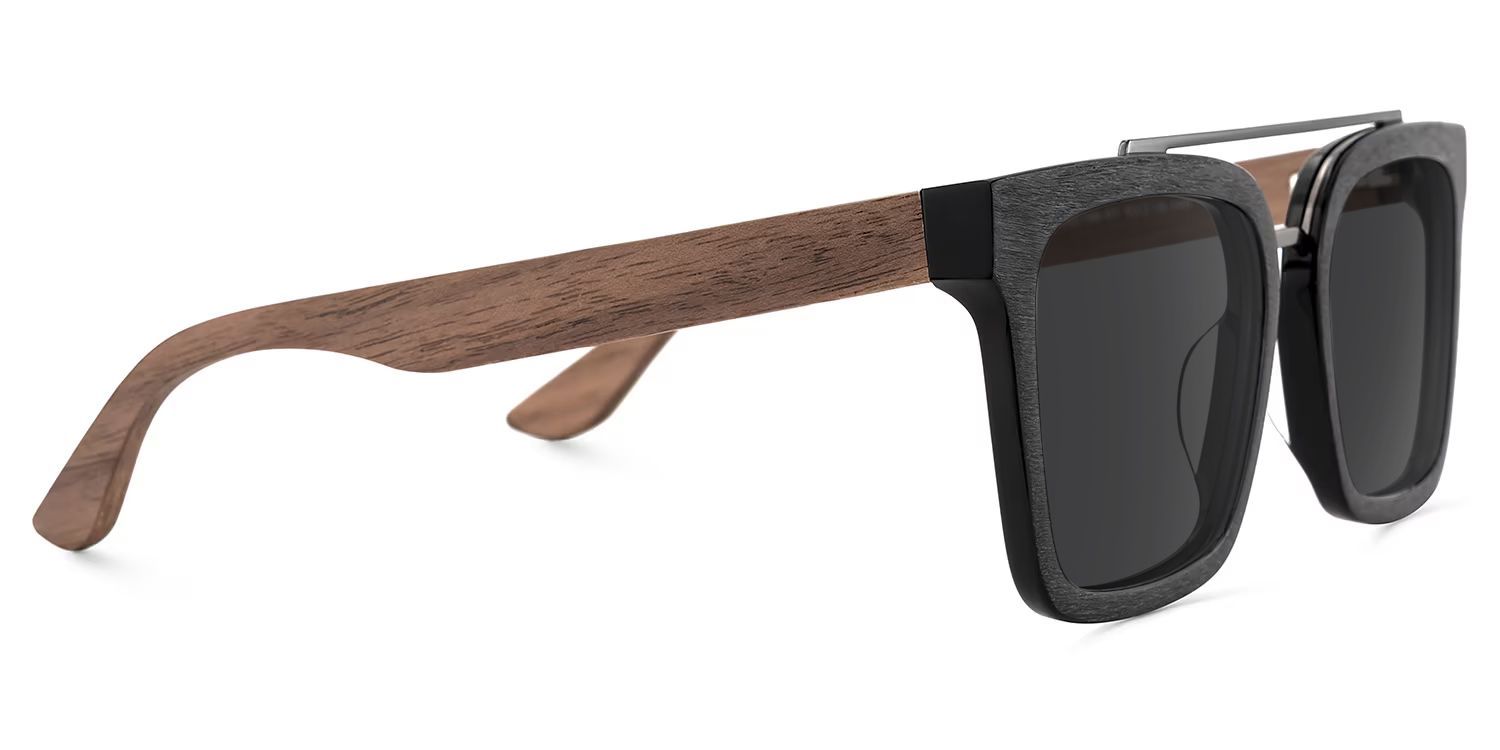 Pascal Aviator Black Sunglasses for Women & Men | ZEELOOL UK3