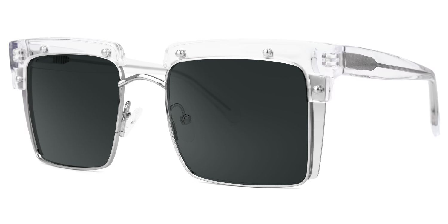 Kiana Clear Square Sunglasses to Frame Your Face | ZEELOOL UK3