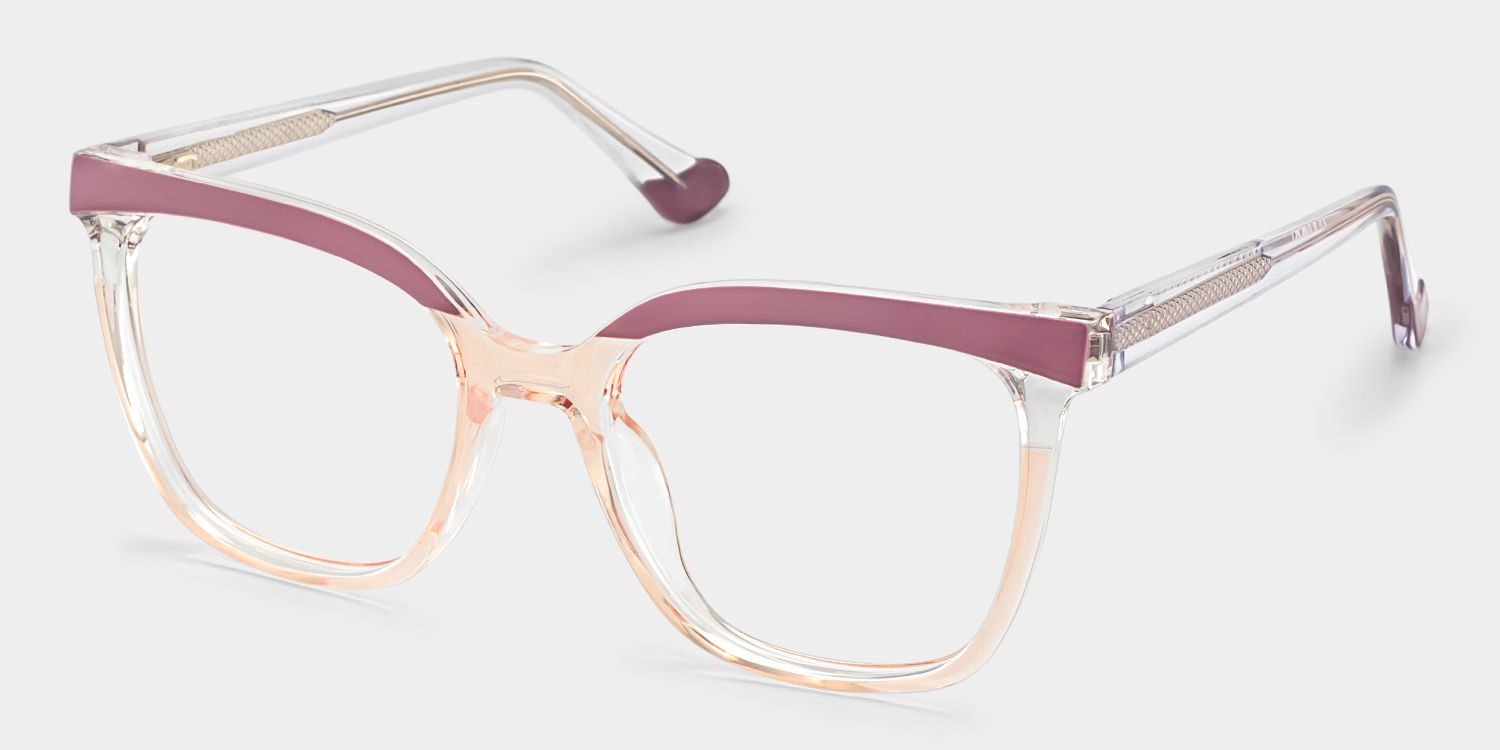 Square Tawana Purple Glasses deals -Zeelool Glasses2