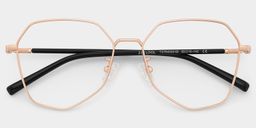 Bivins Gold Geometric Glasses1
