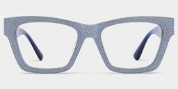 Cecilia Blue Rectangle Glasses1