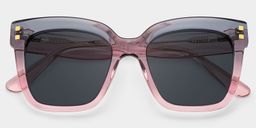 Minguela Gray Pink Square Sunglasses1
