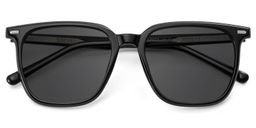 Eliza Black Square Sunglasses1
