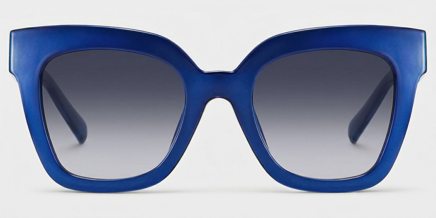 Malcolm Blue Square Sunglasses to Frame Your Face | ZEELOOL UK0