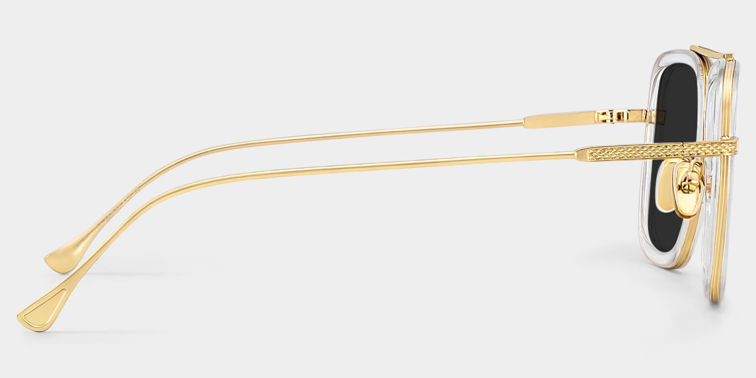 Gifford Aviator Clear Full Rim Sunglasses | ZEELOOL UK3