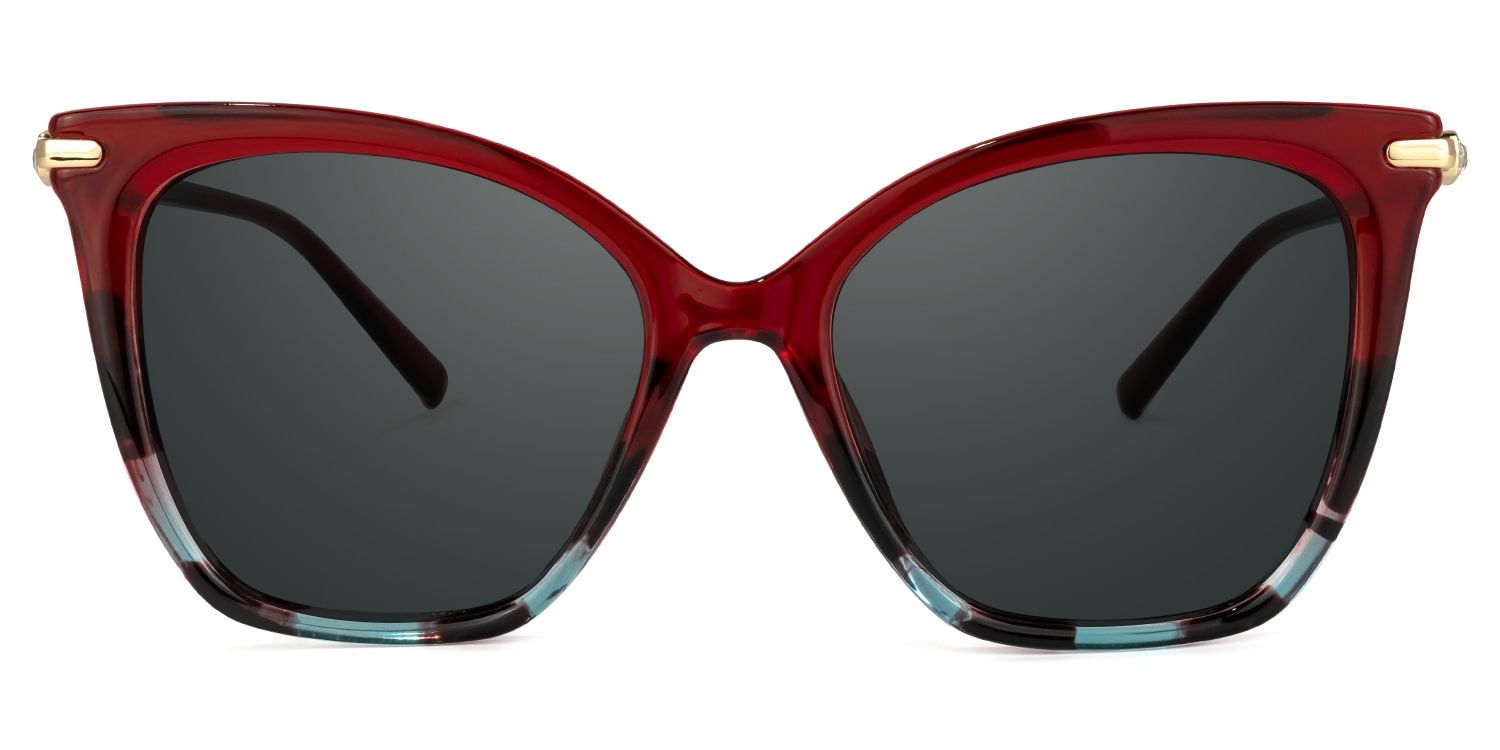 Lamar Tr90 Red Frame Sunglasses | ZEELOOL UK0