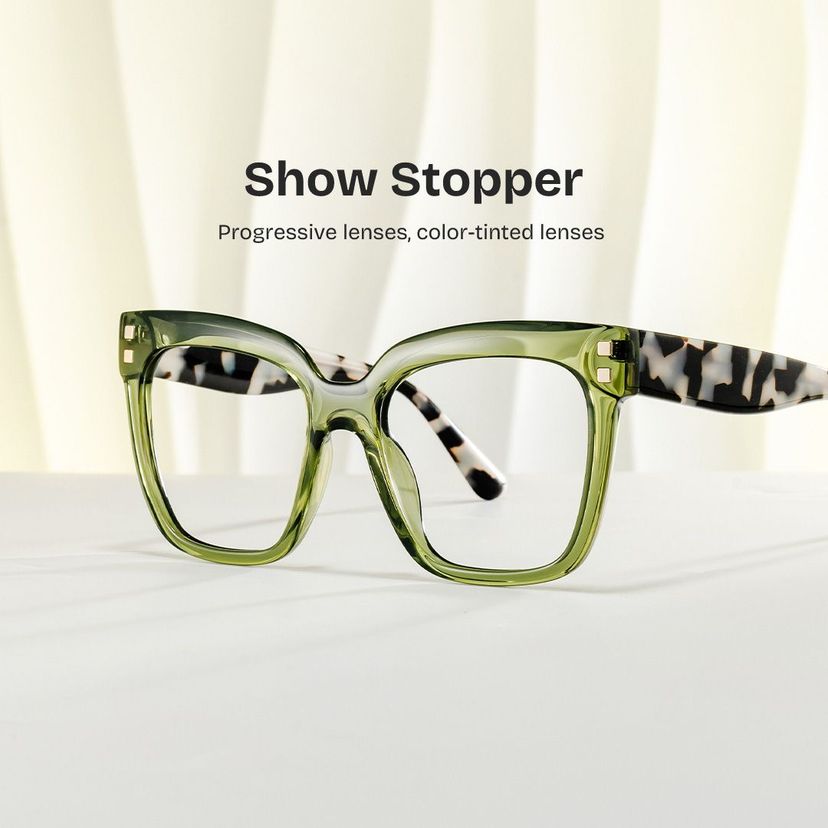 Minguela Green Square Glasses