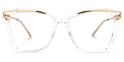 Krystle Clear Square Glasses3