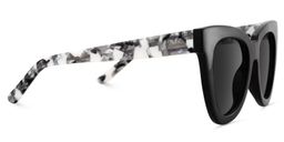 Yaser Black Cat eye Sunglasses3
