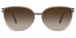 Rodz Gray-Pink Square Sunglasses0